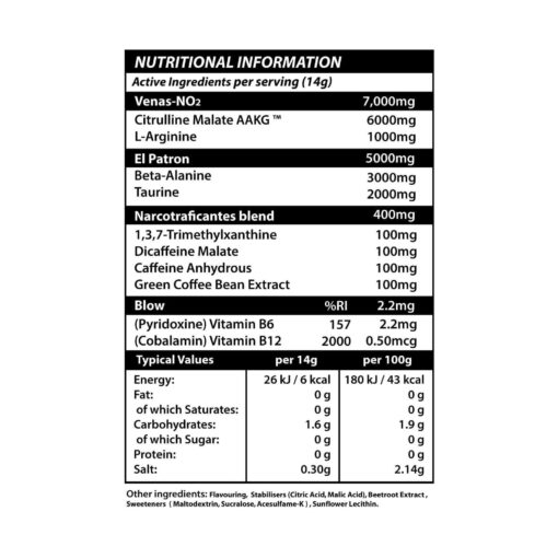 fus cartel speed pre workout nutritionals